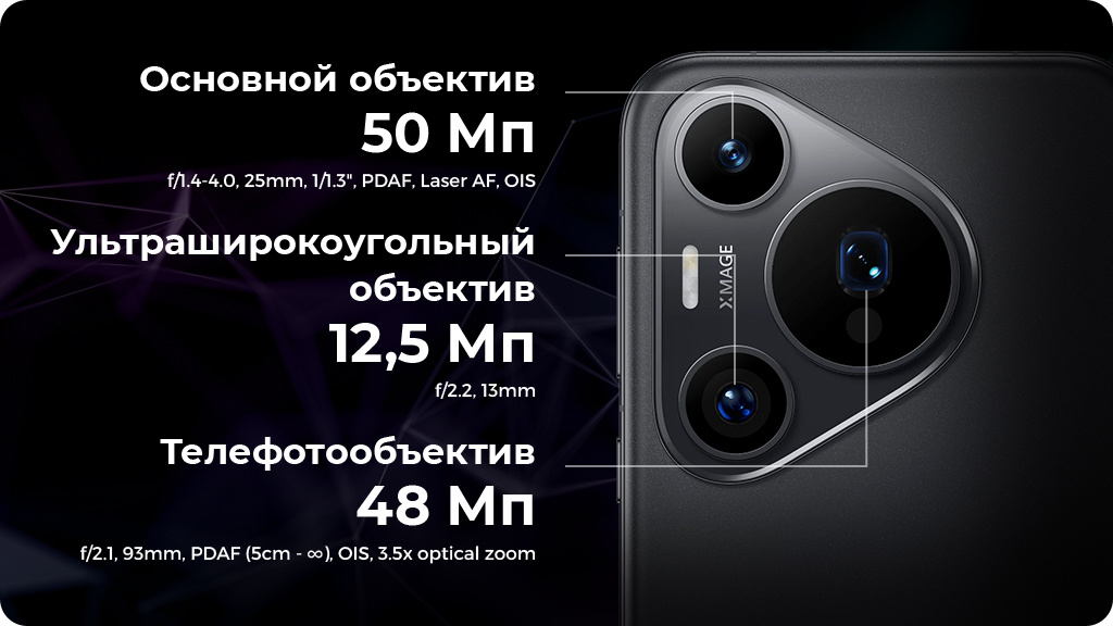 Huawei Pura 70 Pro 12/256 ГБ РСТ Черный