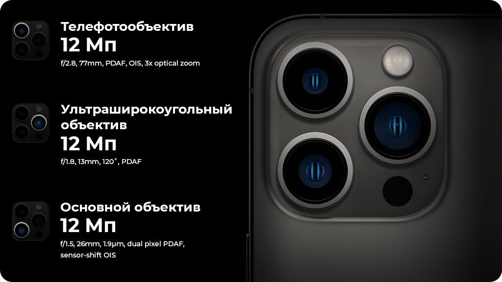 Apple iPhone 13 Pro Max 128Gb Серебристый US